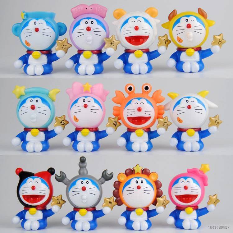 Móc Chìa Khóa Hình Biểu Tượng 12 Cung Hoàng Đạo Của Doraemon yb3