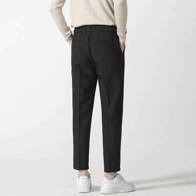 Quần âu nam cạp chun có dây ,quần baggy nam ống rộng dáng âu phong cách hàn quốc , co giãn nhẹ mặc rất thoải mái