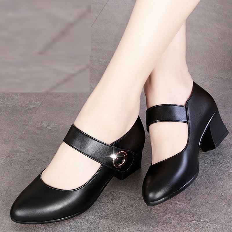 Giày Búp Bê Mary Jane Da Mềm Mũi Tròn Thời Trang Xuân Thu 2022 3.5cm Cho Nữ