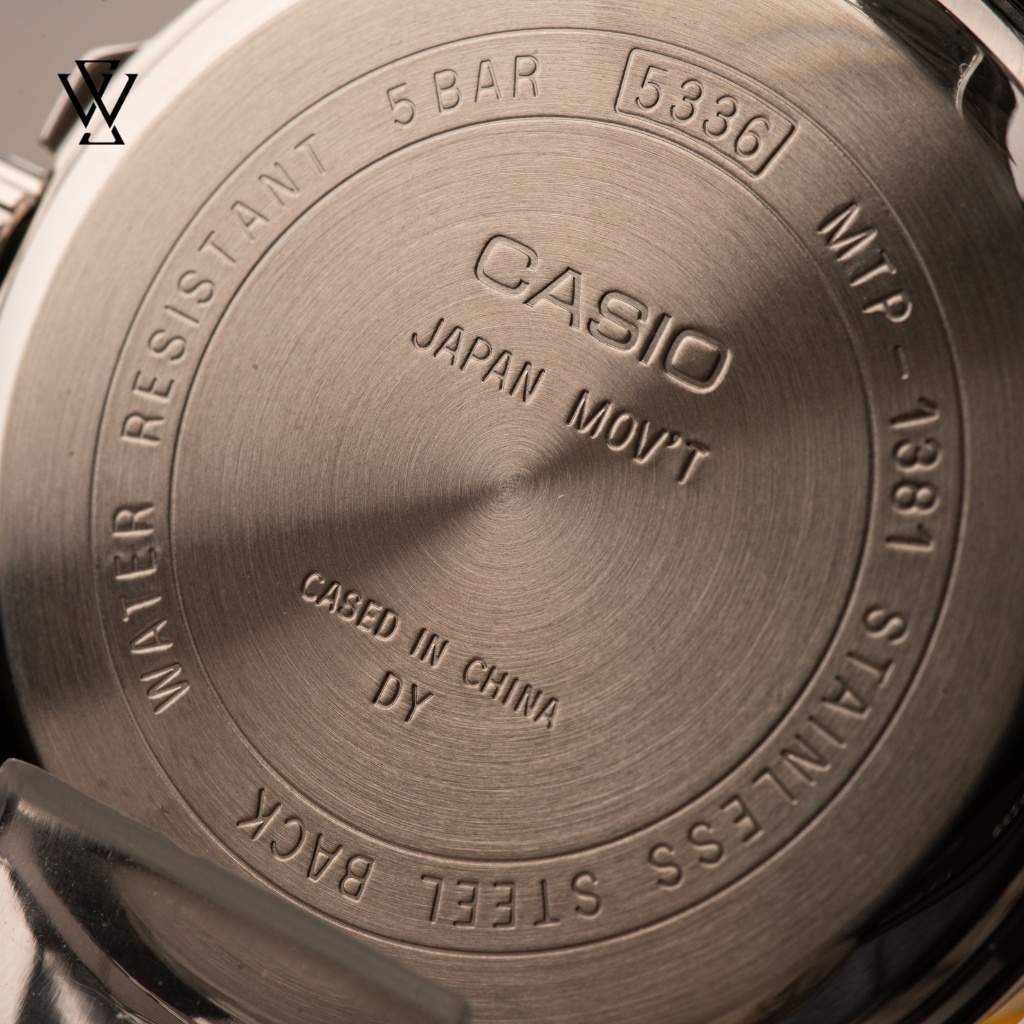 Đồng Hồ Quartz Nam Casio WATCHSTORE MTP-1381G-1AVDF Kính Khoáng 40mm, Độ Chống Nước 5ATM Dây Kim Loại, Vỏ Thép Không Gỉ