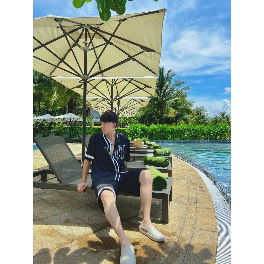 Bộ Quần Áo Bóng Chày Amand x Anh Vũ Unisex Modern Baseball Jersey - Balck/ Grey