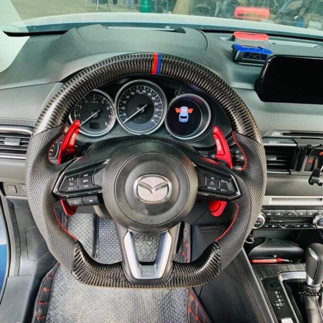 Vô lăng carbon cho mazda 3, CX5, mazda 2