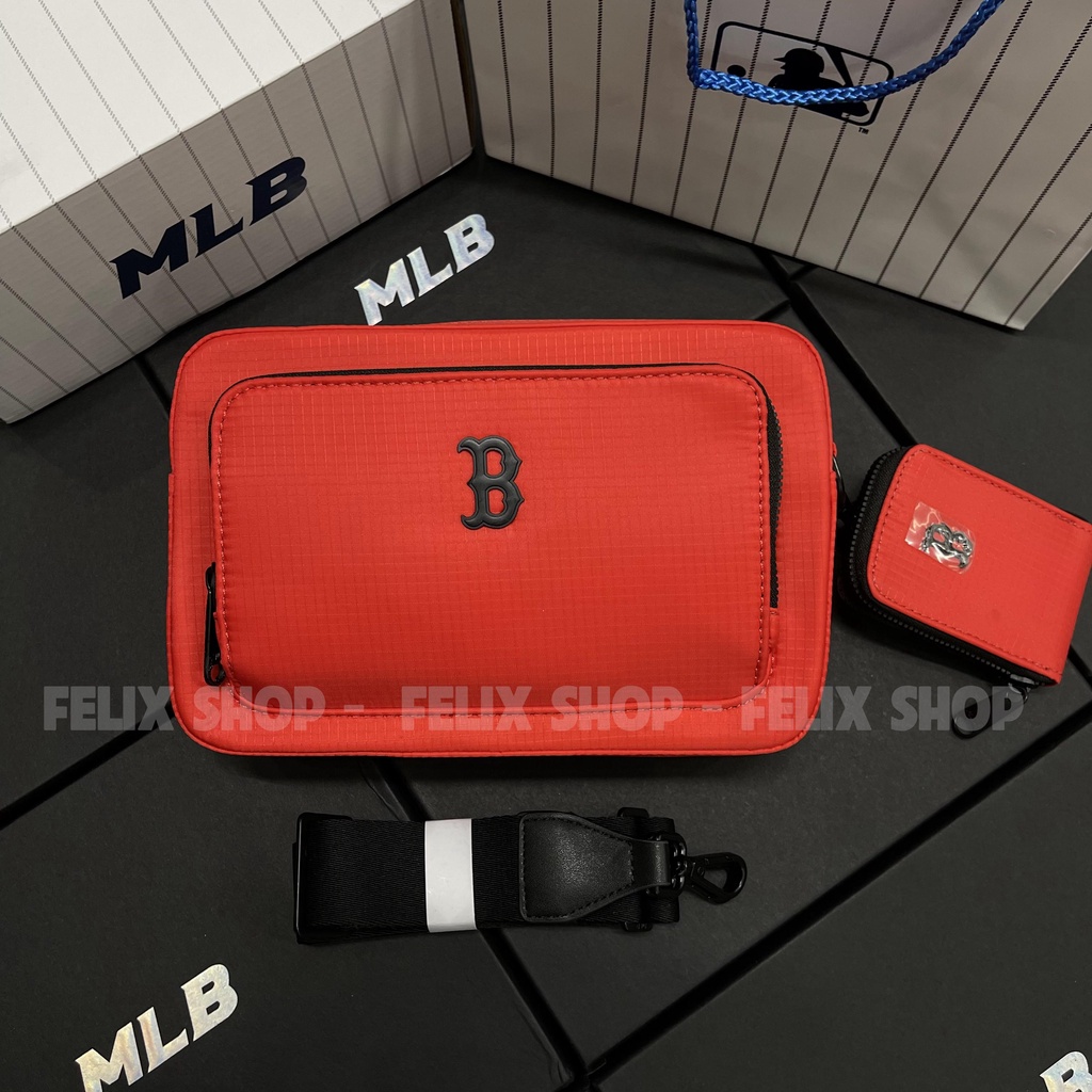 ✅ [ FELIX CHUẨN 1:1 + VIDEO ĐỦ MÀU] Túi Đeo Chéo MLB Ripstop Nylon Cross Bag Boston Red Sox 32BGDI111-43R | HÀNG CÓ SẴN