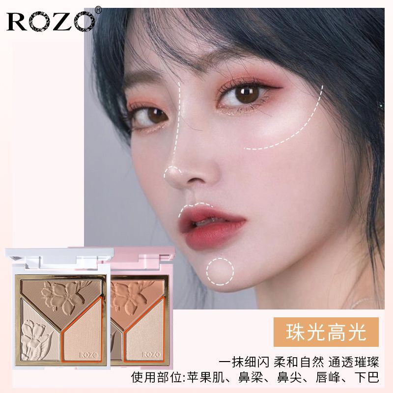 [Hàng mới về] Bảng phấn đánh khối 3 chiều ROZO trang điểm tự nhiên | BigBuy360 - bigbuy360.vn