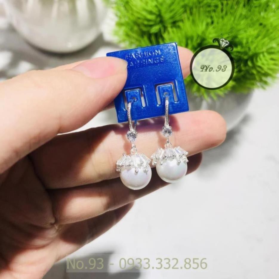 (RẺ VÔ ĐỊCH) BÔNG TAI BẠC DÁNG DÀI CHO NỮ TRANG SỨC CAO CẤP NO.93 HOA TAI ht305 ht306
