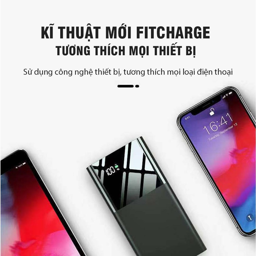 [PIN TỐT 30000MAH] PIN SẠC DỰ PHÒNG SS30+ HIỂN THỊ DUNG LƯỢNG PIN - SẠC CỰC NHANH CHO TẤT CẢ CÁC LOẠI ĐIỆN THOẠI