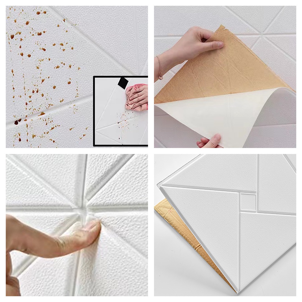 Giấy Dán Tường 3D Chống Nước Chống Ẩm Trang Trí Nội Thất