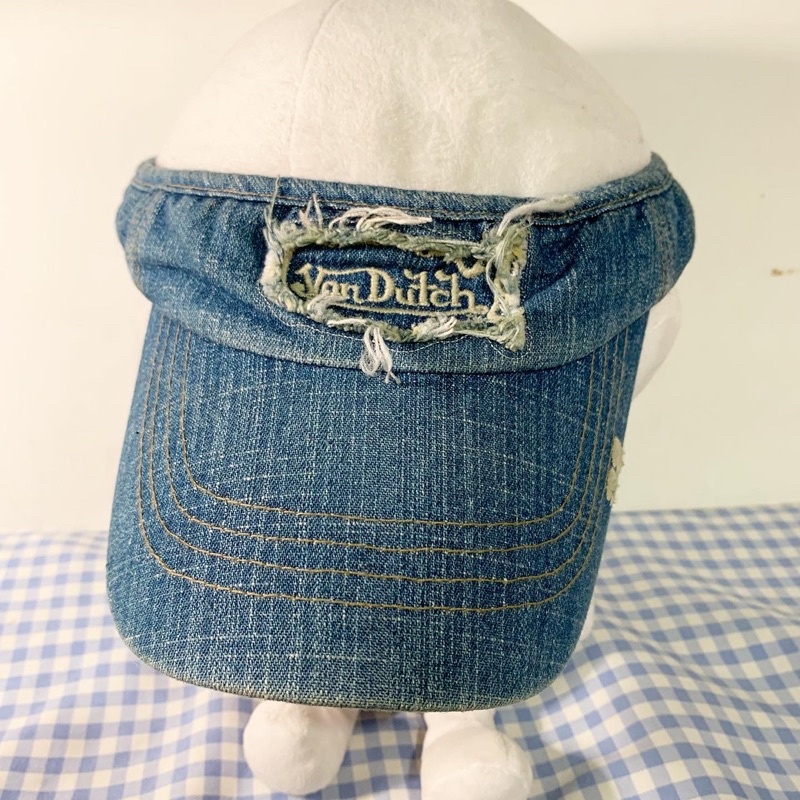 Nón mũ nửa đầu Von Dutch chính hãng vintage denim made in korea