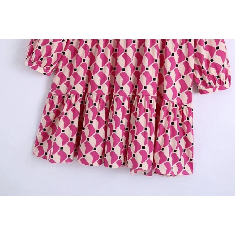 ĐẦM BABYDOLL HỌA TIẾT ZR XUẤT XỊN