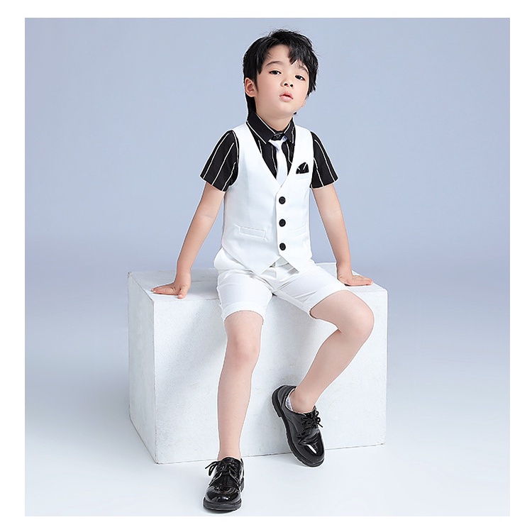 Bộ vest cộc bé trai cao cấp mùa hè cho bé đi học đi chơi dự tiệc TQB006 TQB113 TQB114