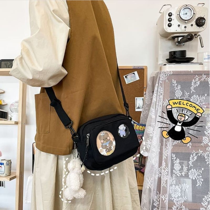 black mini bag