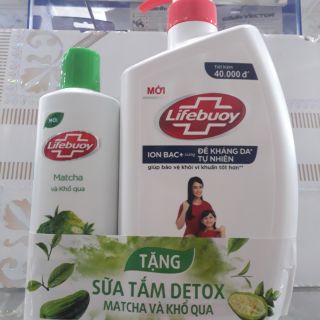 SỮA TẮM LIFEBUOY 850g TẶNG SỮA TẮM DETOX 200g