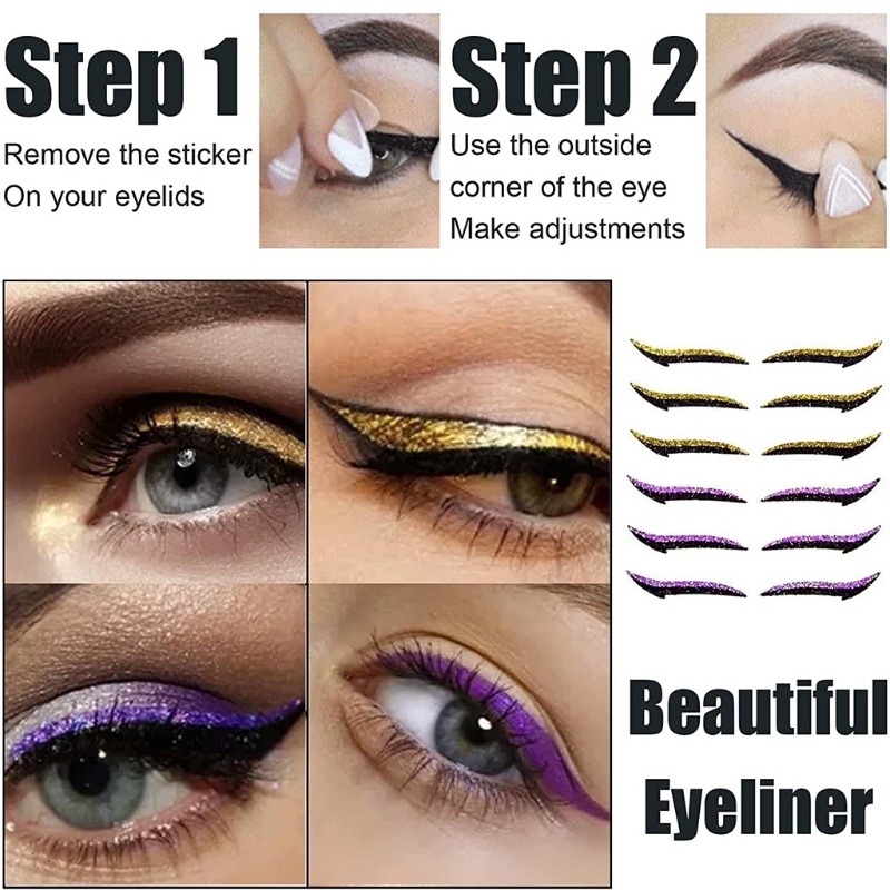 Set 6 Cặp Miếng Dán Kích Mí Đôi Nhiều Màu Sắc YOUYO