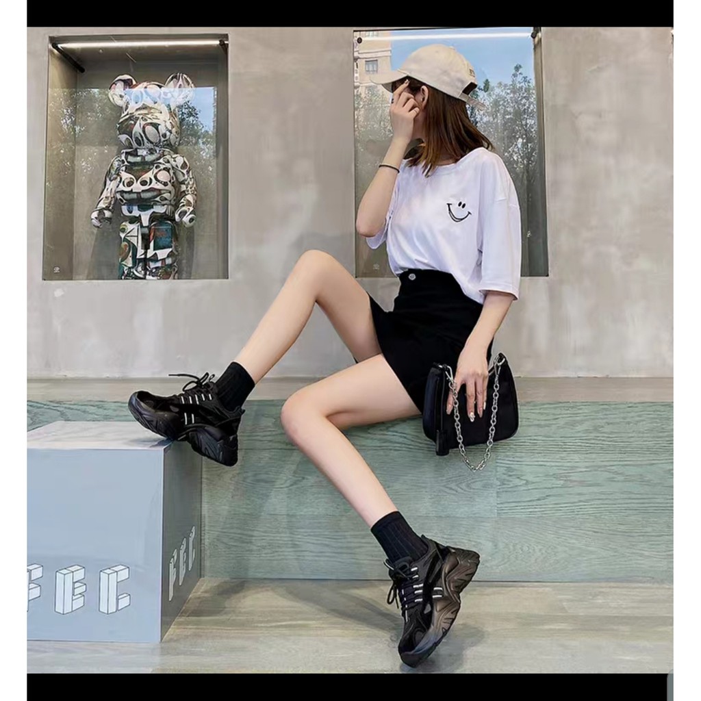 Giầy thể thao nữ độn đế 5p(FREESHIP),giầy phản quảng trẻ trung,cá tính -T3M | BigBuy360 - bigbuy360.vn