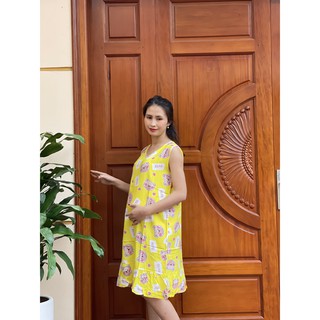 Váy Bầu suông đuôi cá lanh lụa không nhăn(hàng loại 1)
