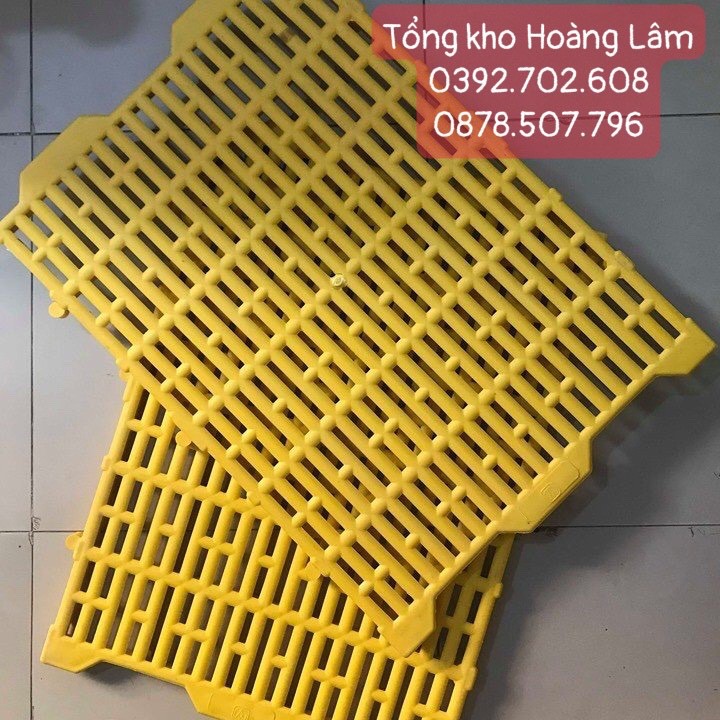 Combo 5 Tấm lót sàn chuồng thú cưng (vàng lớn 40x55cm ) tấm nhựa lót sàn chó mèo