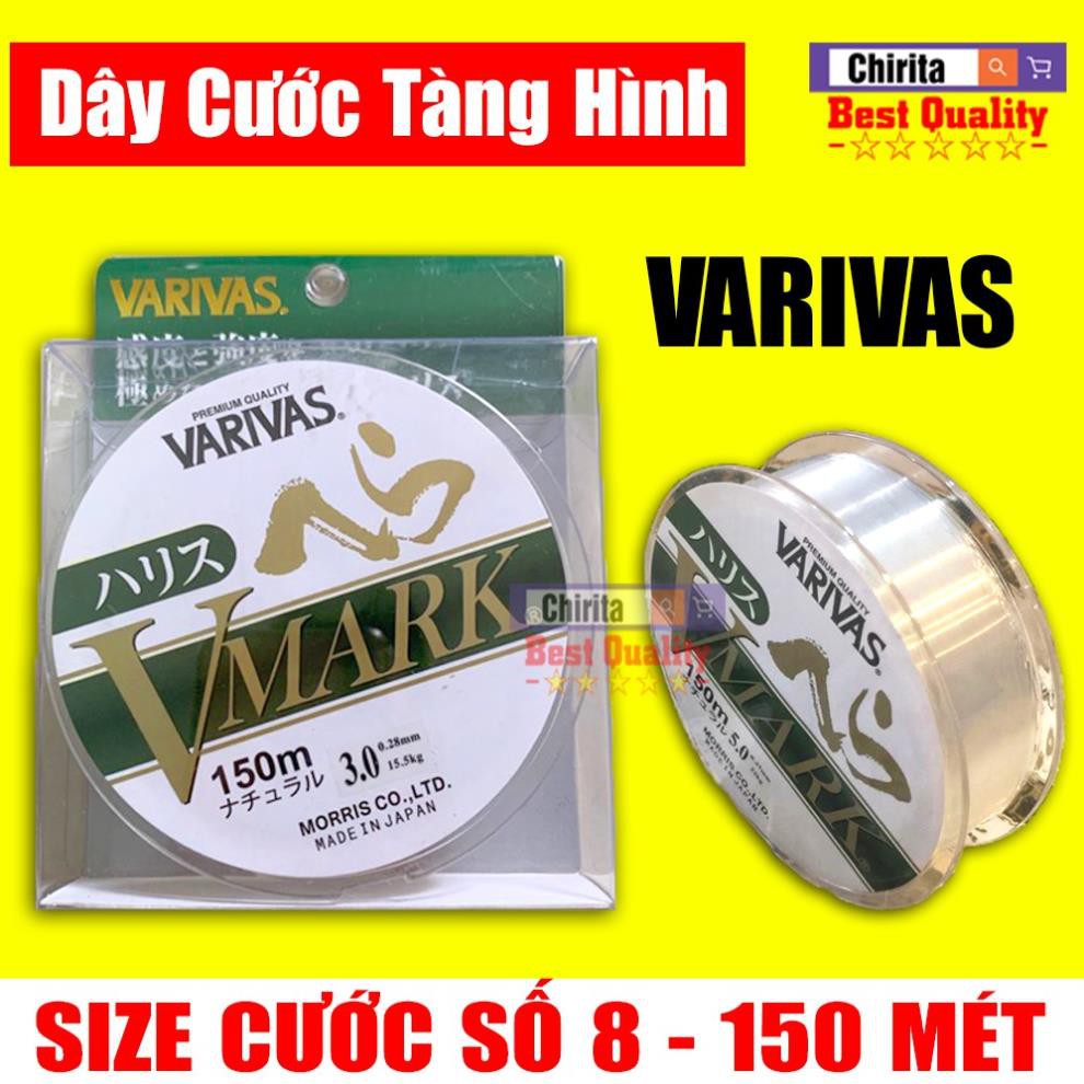 Dây Cước Câu Cá Tàng Hình VMARK 150 Mét - Sản Xuất Tại Nhật Bản - ( Có Đủ Size : Số 3, 4, 5, 6, 7, 8, 9, 10 )