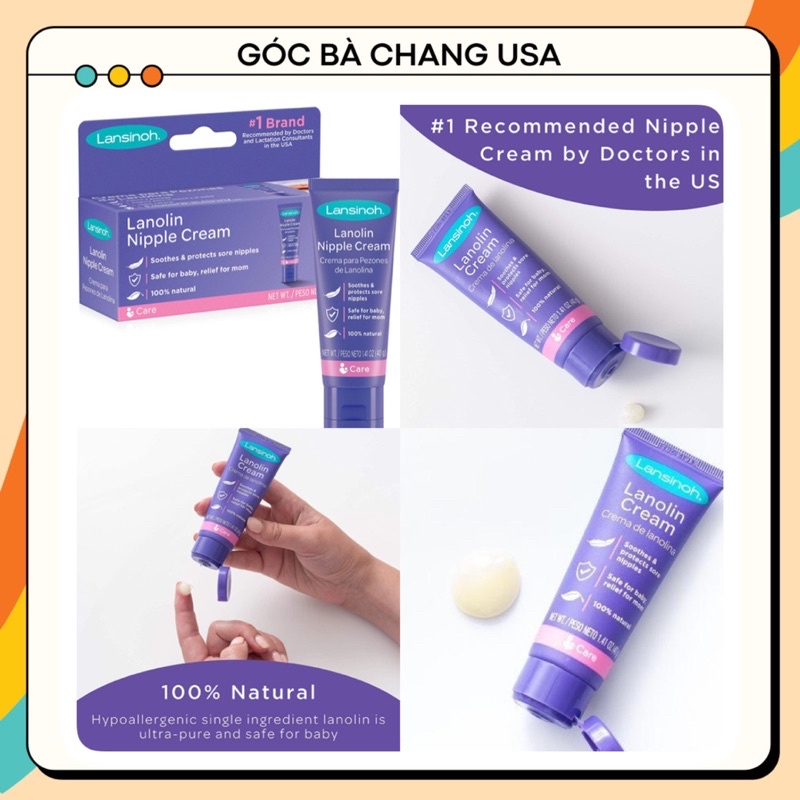 Kem Bôi Nứt Đầu Ti Lansinoh HPA Lanolin