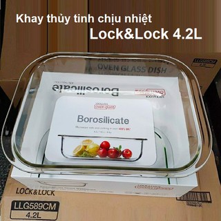 khay thủy tinh lock&lock - khay thủy tinh