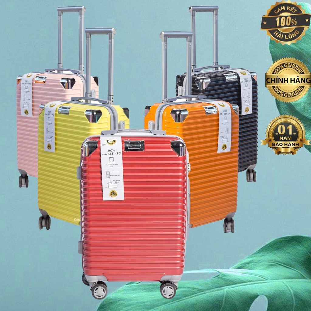 Vali kéo , vali du lịch size 20 xách tay cabin Chống trôm Chống va đập - LIZ360 - Bảo hành 12 tháng