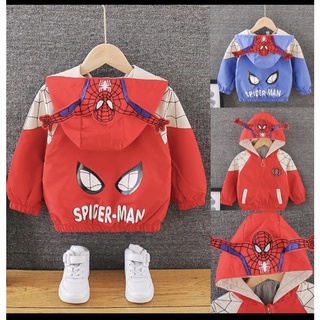 Áo khoác bé trai 2 lớp hình siêu nhân spider man