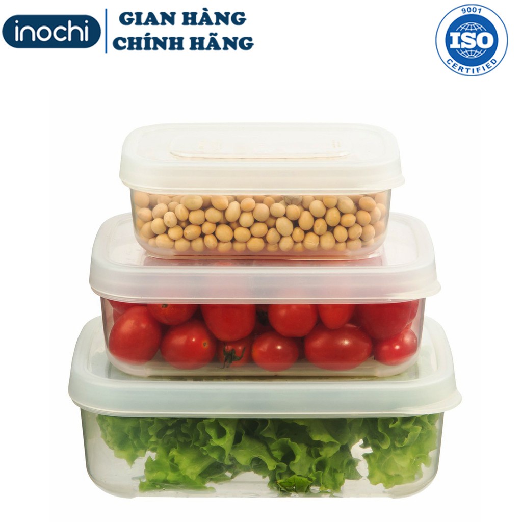 Hộp Chữ nhật - Hộp Đựng Thực Phẩm - Thức Ăn Hokkaido INOCHI Nhựa Cao Cấp Bền Kín Chịu Nhiệt Cao