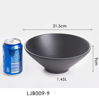 Tô nhựa melamine bán mì bún phở đủ size màu đen hình tam giác có vân ở ngoài | BigBuy360 - bigbuy360.vn