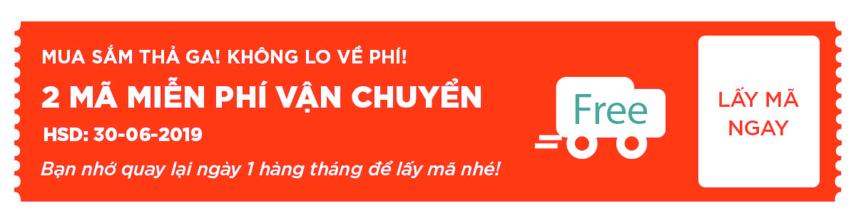 Mã miễn phí vận chuyển Shopee tháng 6/2019