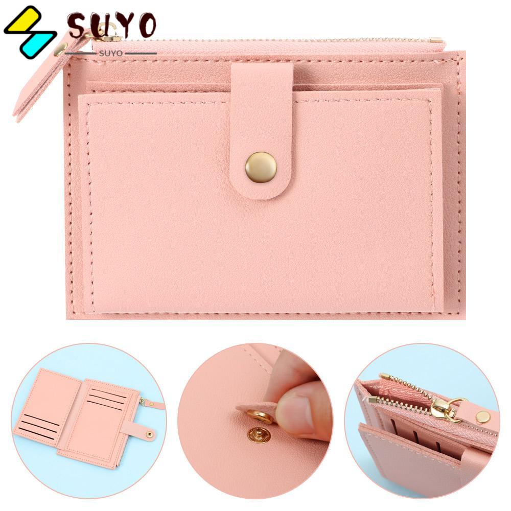 Ví Đựng Tiền Xu SUYO Mini Màu Trơn Dễ Thương Cho Nữ
