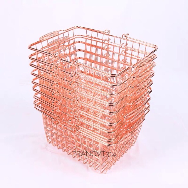 Rổ sắt, giỏ siêu thị đựng đồ size 28cm / 36cm