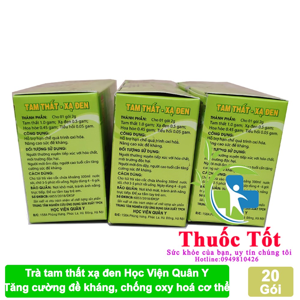 Trà Tam thất xạ đen -Học viện Quân Y