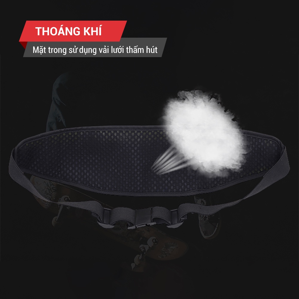 Túi đeo bụng chạy bộ, đai đeo điện thoại chạy bộ nam nữ chính hãng GoodFit GF106RB tiện lợi