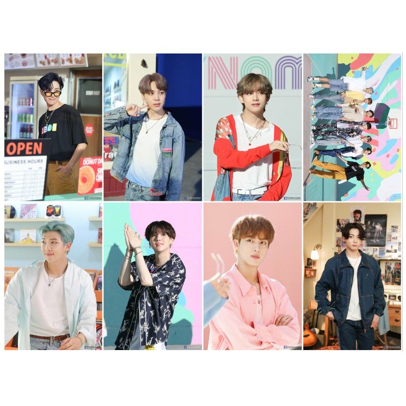 poster BTS mẫu mới nhất siêu đẹp Khổ a3, 1 xấp gồm 8 tấm | BigBuy360 - bigbuy360.vn