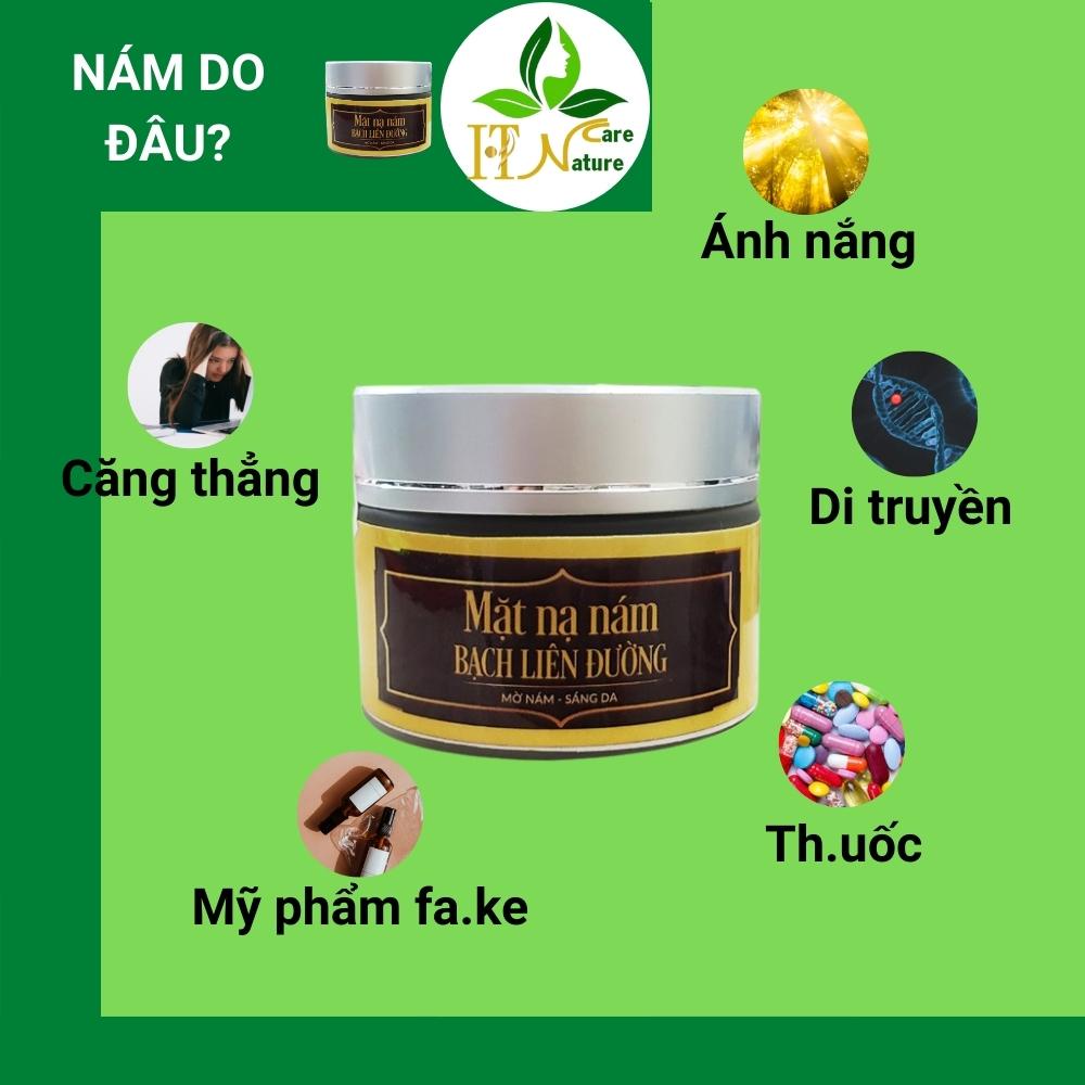 Mặt nạ nám Bạch Liên Đường 30g HT Nature Care