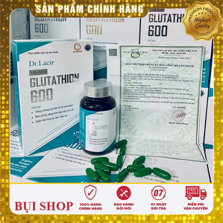 VIÊN UỐNG TRẮNG DA NGỪA NÁM GLUTATHIONE 600 | Thế Giới Skin Care