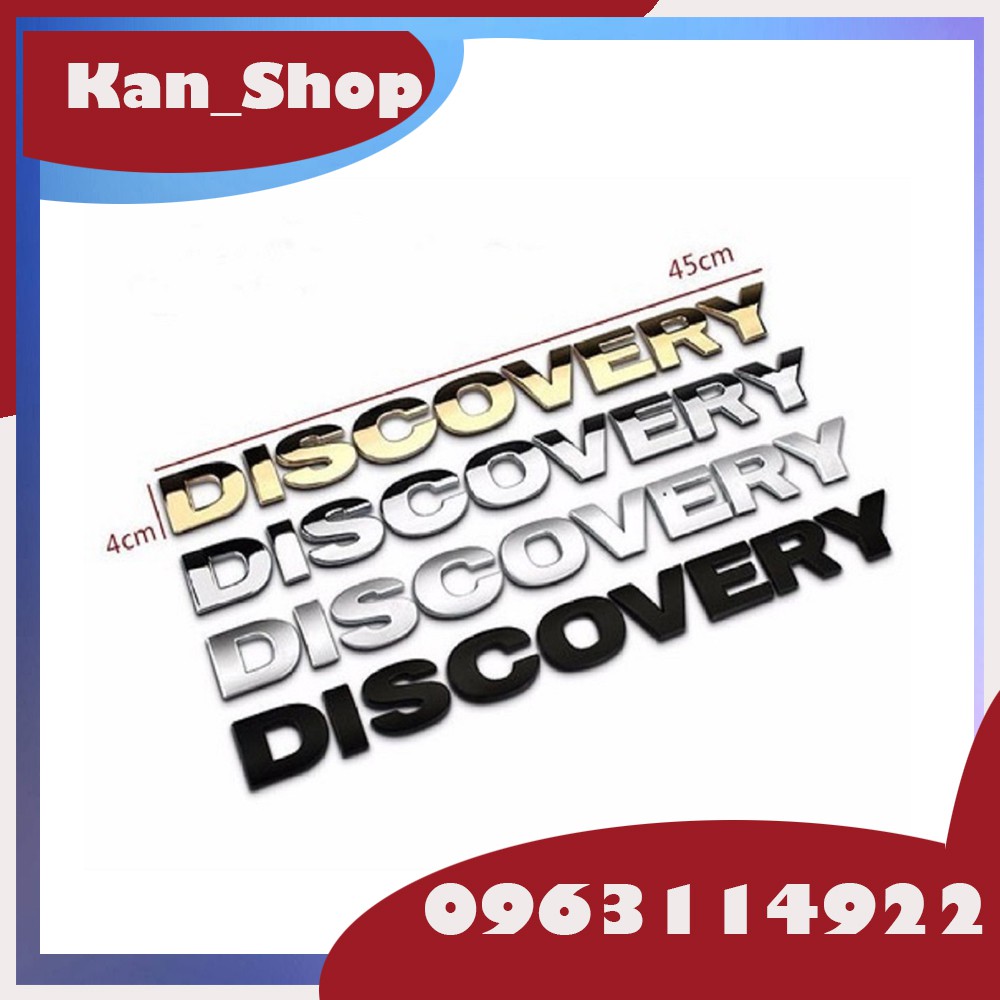 Chữ Dán Xe Ô Tô 3D DISCOVERY