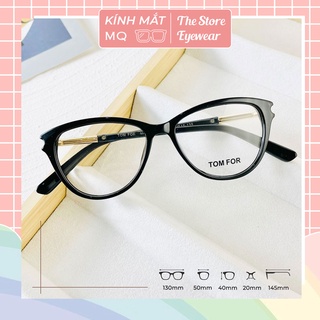 Gọng kính mắt mèo TF I Nhựa dẻo Hàn Quốc Siêu hot I Kính mắt MQ nhận lắp mắt cận 0-6 độ