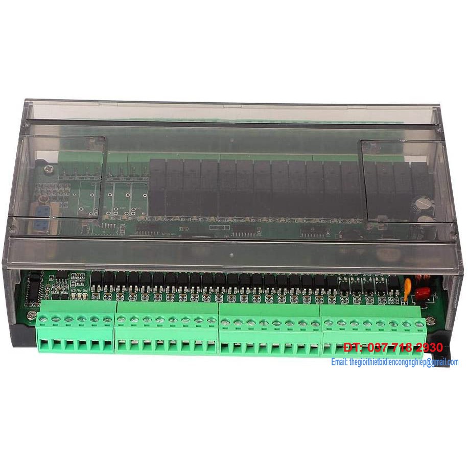Board PLC FX1N-40MR có vỏ lắp Din rail 35mm, Board PLC Mitsubishi FX1N