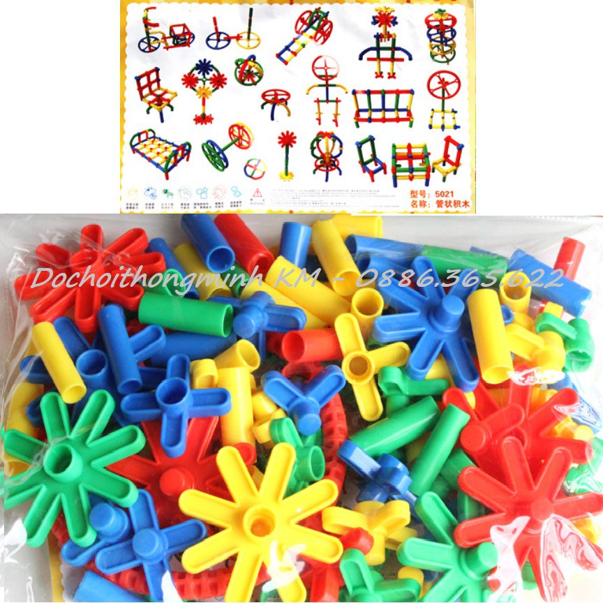 T21 - Túi Lego đường ống và hình hoa