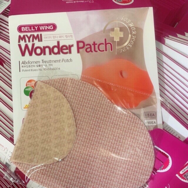 Miếng dán tan mỡ bụng MYMI Wonder Patch Hàn Quốc (Hộp gồm 5 miếng)hàng loại 1 ko dính da