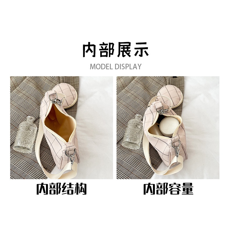 Túi Xách JASMIN NOIR Nữ Họa Tiết Caro Thời Trang