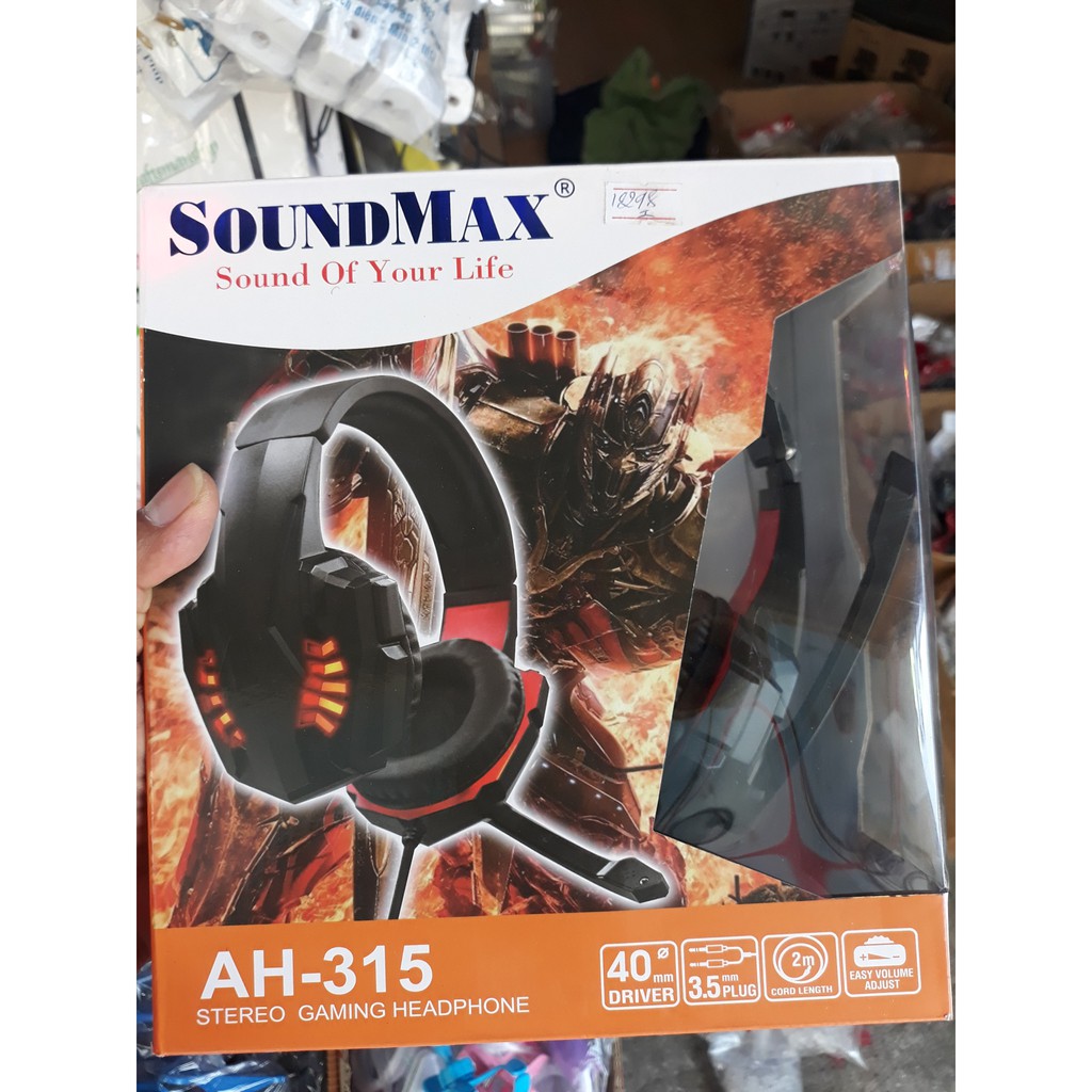 Tai Nghe Gaming Chụp Tai SoundMax AH-315 Led - Hàng Chính Hãng | BigBuy360 - bigbuy360.vn