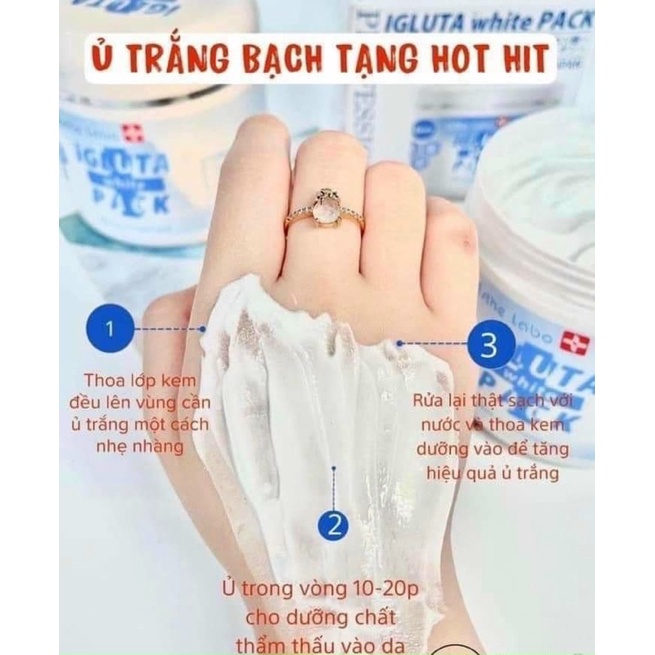 Mặt Nạ Ủ Trắng Da Bạch Tạng IGLUTA White Pack