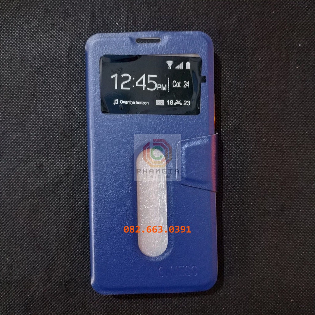 Bao da Vivo Y81 , vivo y83 (vivo 1808) có đồng hồ xem giờ, chất liệu da sang trọng
