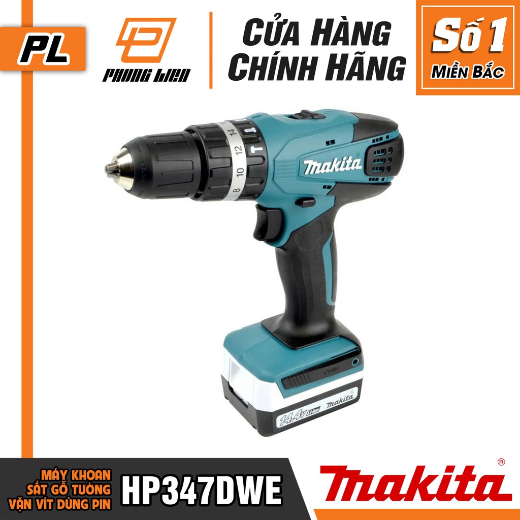 Máy Khoan Bắt Vít Makita HP347DWE (14.4V-1.5AH) - Hàng Chính Hãng