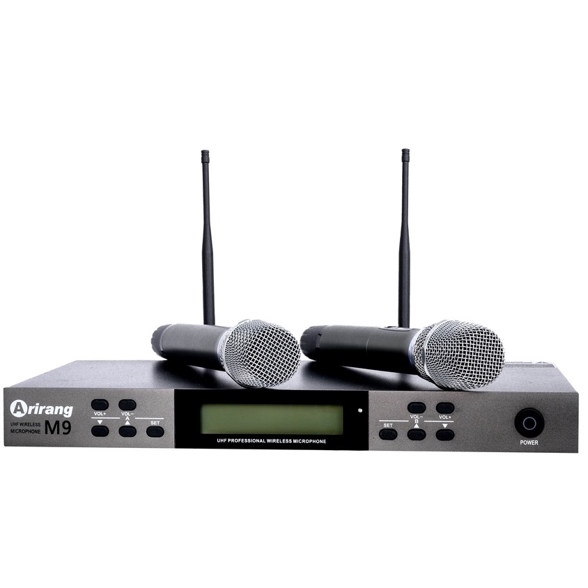 Bộ micro không dây ARIRANG M9 hai tay- Hàng chính hãng