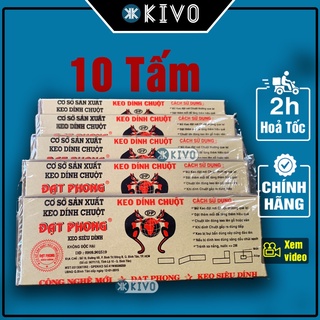 10 MIẾNG Keo Dính Chuột Siêu Dính Bãy Chuột Cống To Lớn ĐẠT PHONG