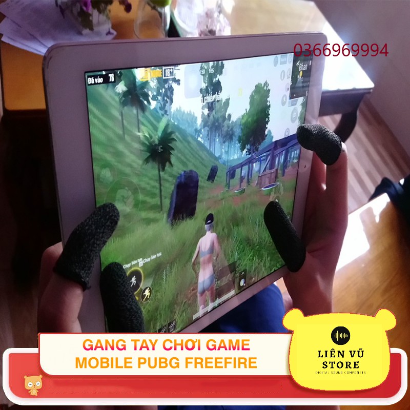 Găng tay chơi game mobile pubg ff, chống mồ hôi tay tăng độ nhạy cảm ứng