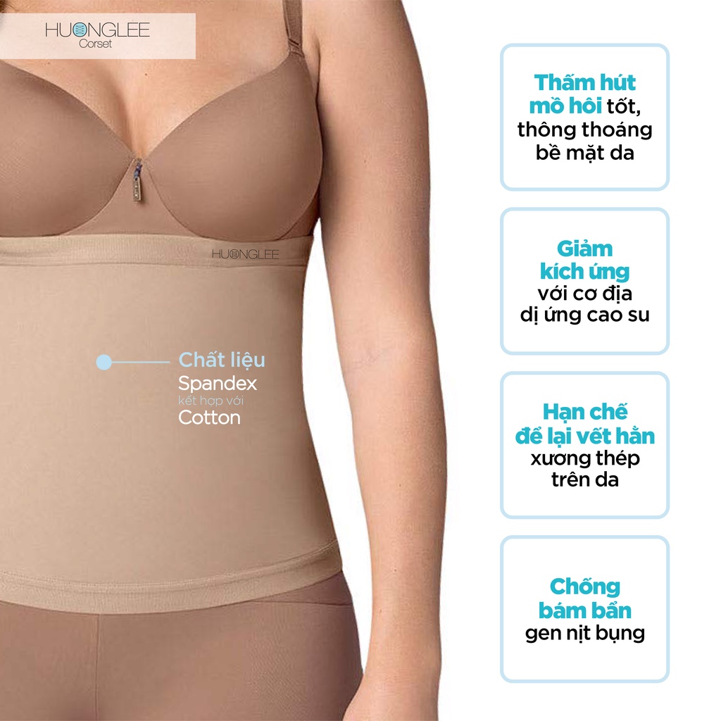 [HUONGLEE Corset] Áo lót Liner Hỗ Trợ Thấm Hút Mồ Hôi Tránh Gây Hằn Ngứa Khi Sử Dụng Kèm Gen Nịt Bụng