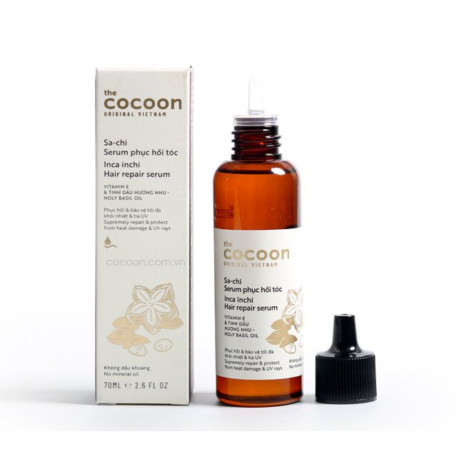 Combo Nước dưỡng tóc tinh dầu bưởi pomelo 140ml + Serum sachi phục hồi tóc Cocoon 70ml